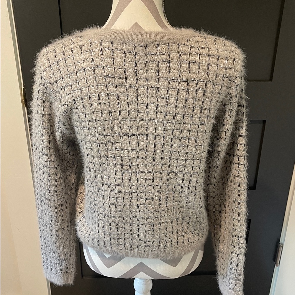 Calvin Klein Women's Button Front Knit Fuzzy Cardigan Size M - Picture 6 of 7